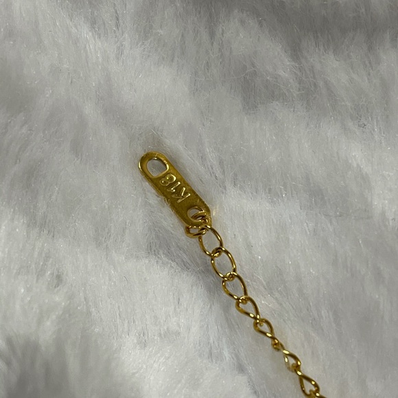 Jewelry K18 Solid Gold J Necklace Tagged Poshmark